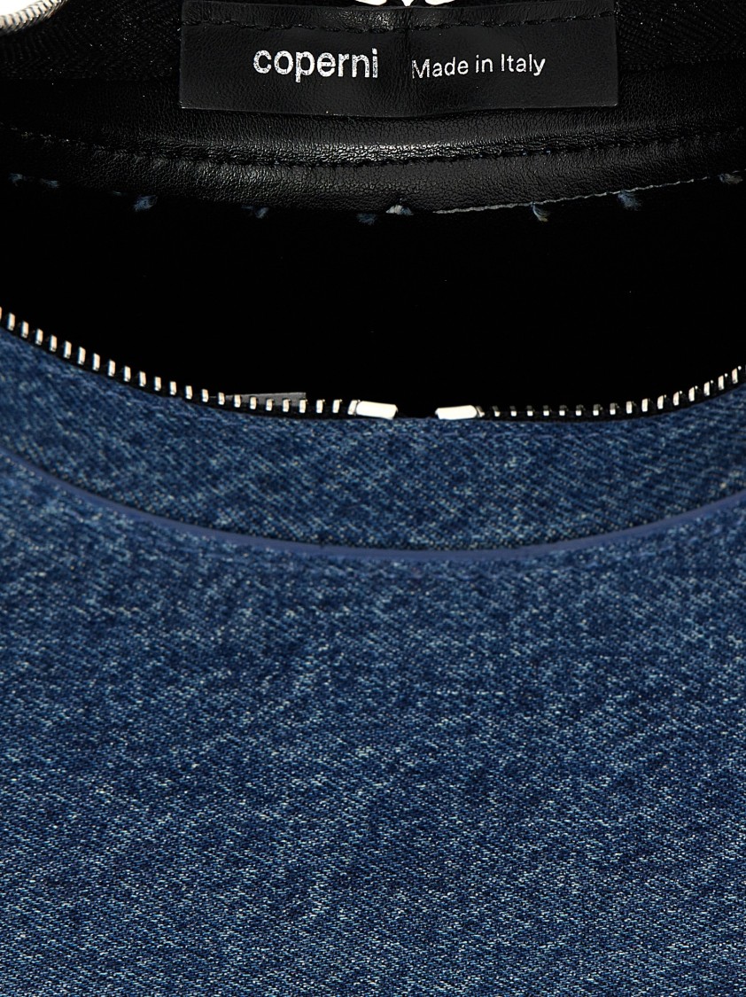 Coperni 'denim Swipe Bag' Handbag In Blue