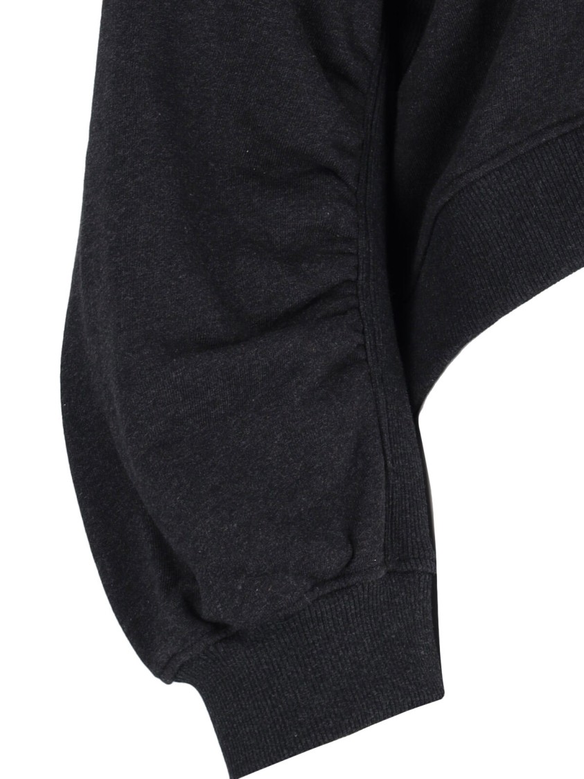 ATTICO THE ATTICO OVERSIZE SWEATSHIRT – BLACK