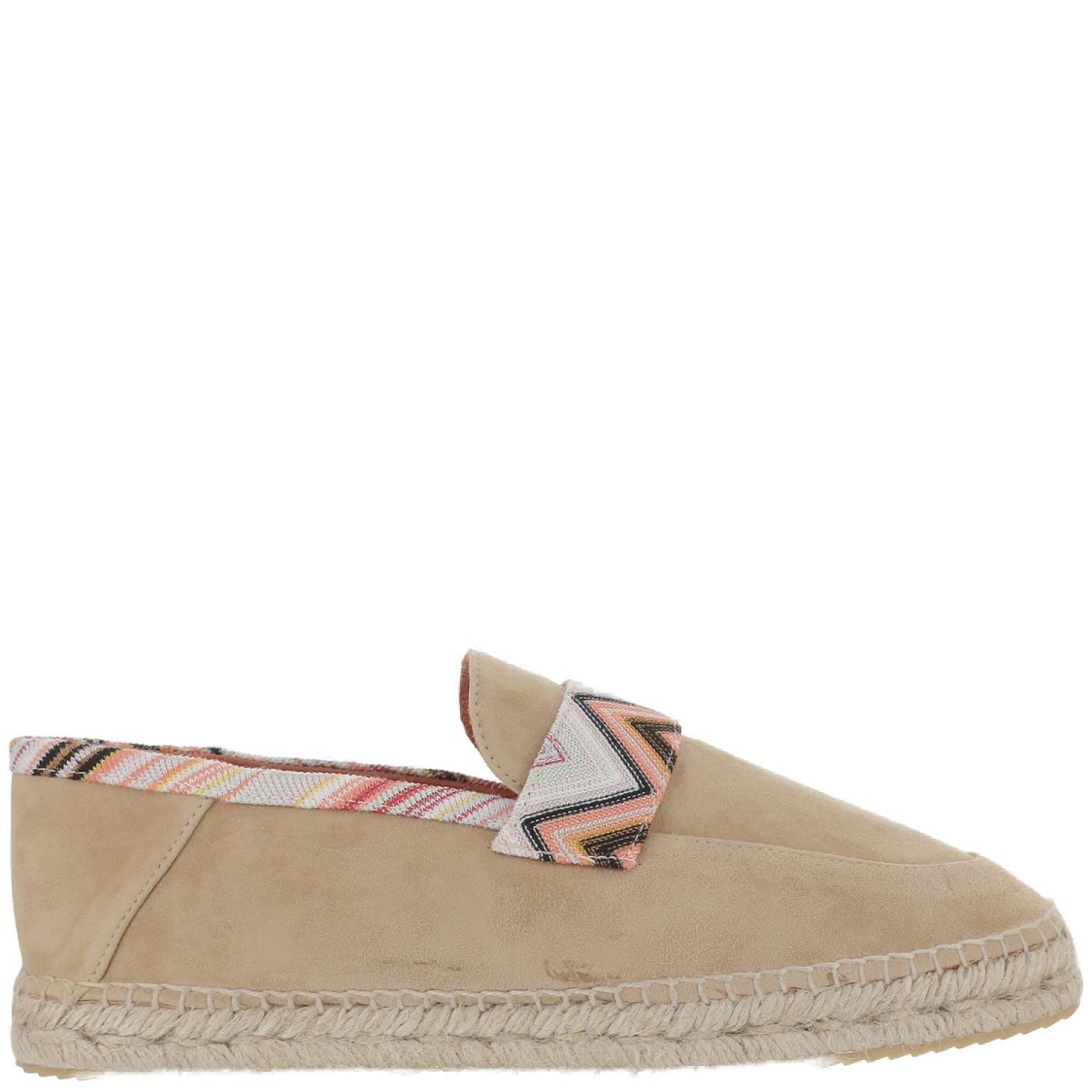 Shop Missoni Viscose Blend Espadrilles With Zigzag Pattern