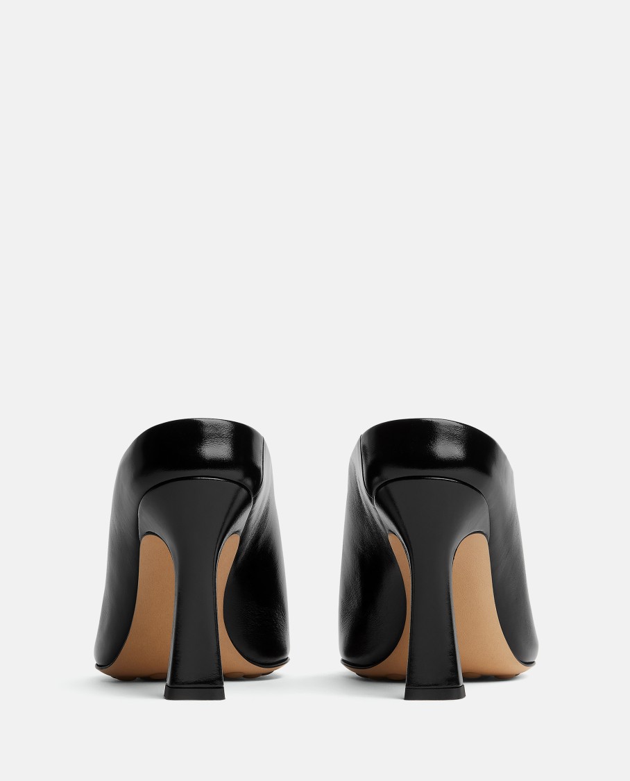 Bottega Veneta Pointed Leather Mule Sandals With 90mm Heel