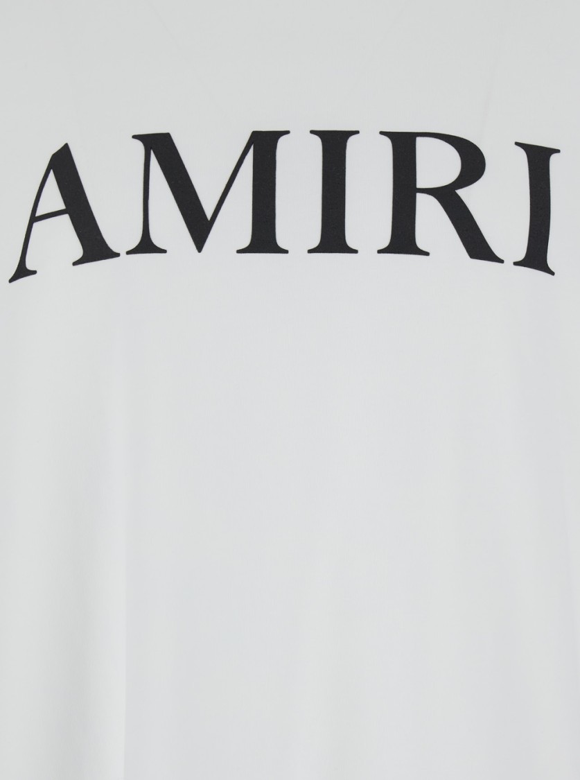 Shop Amiri White T-shirt With Logo Lettering Print