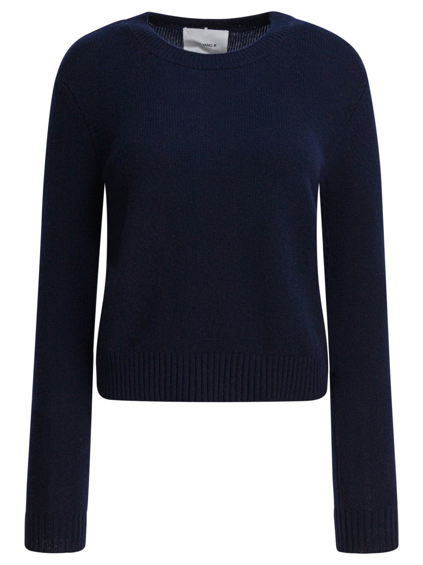 Lisa Yang Deep Blue Cashmere Sweater In Blue