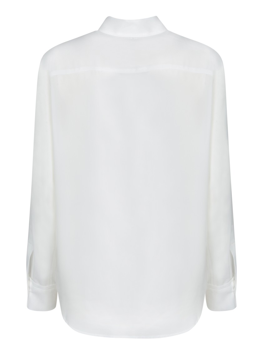 BLANCA VITA BLANCA VITA CREPE SHIRT WITH CLASSIC COLLAR 