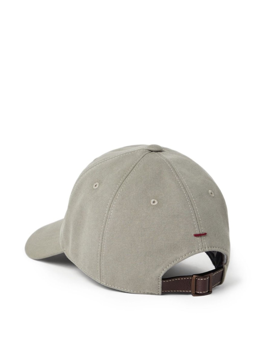 Brunello Cucinelli Classic Six-panel Cap With Adjustable Strap In Neutral