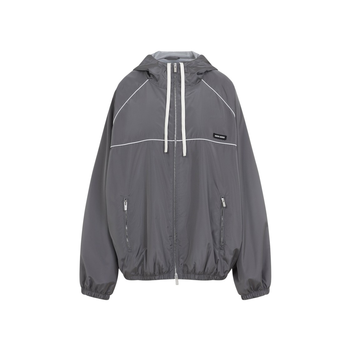 Miu Miu Grey Polyester Jacket