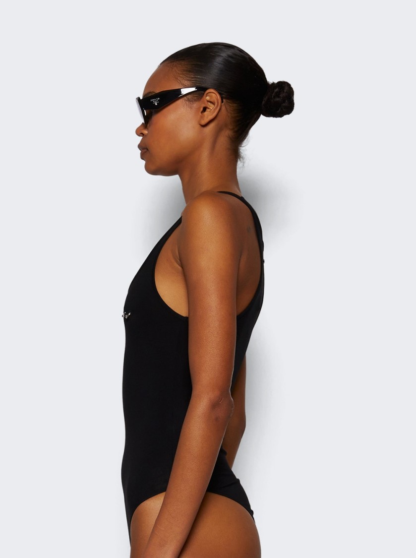 Shop Mugler Pierced Bodysuit - Black