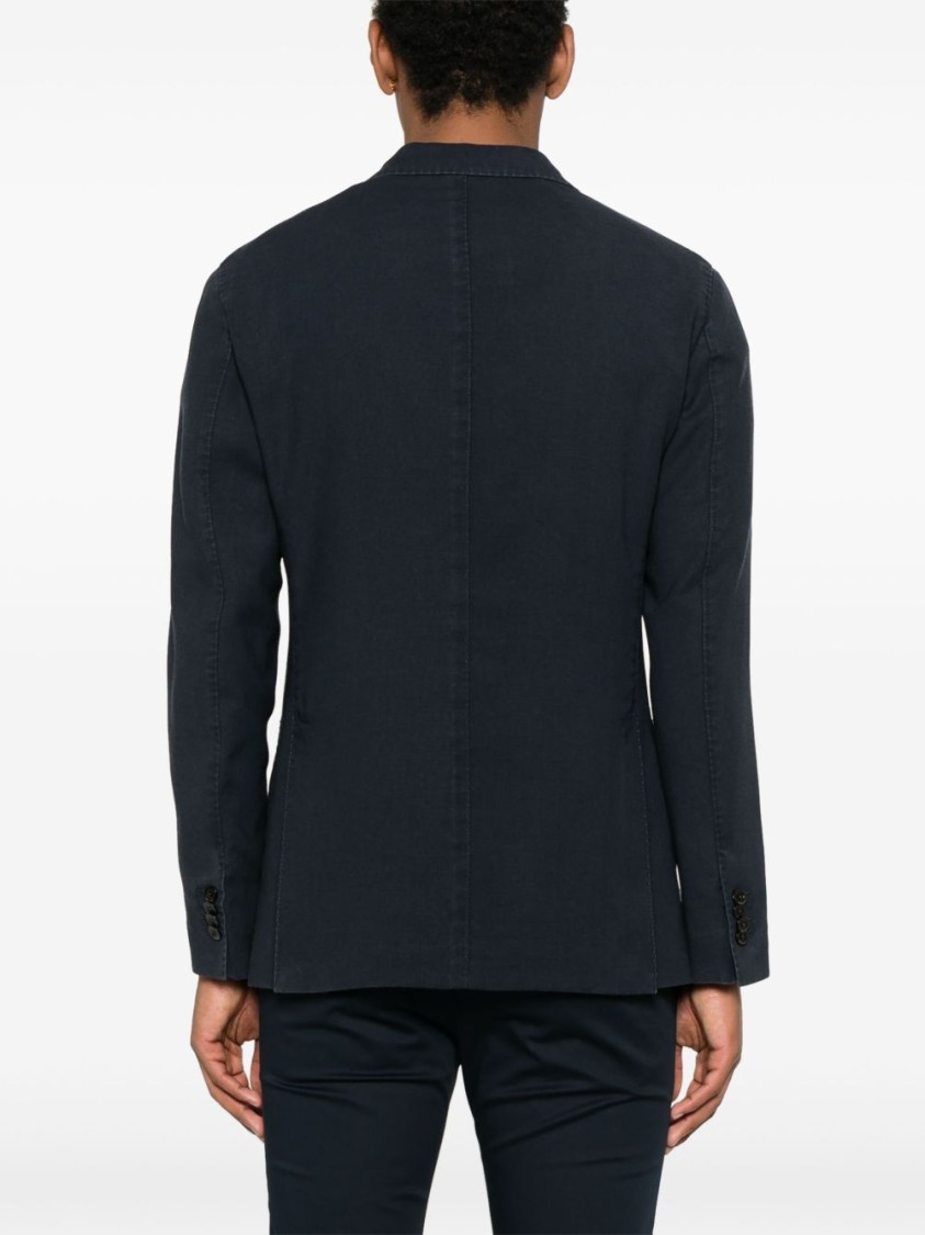 Boglioli Single Breasted Blazer In Blue