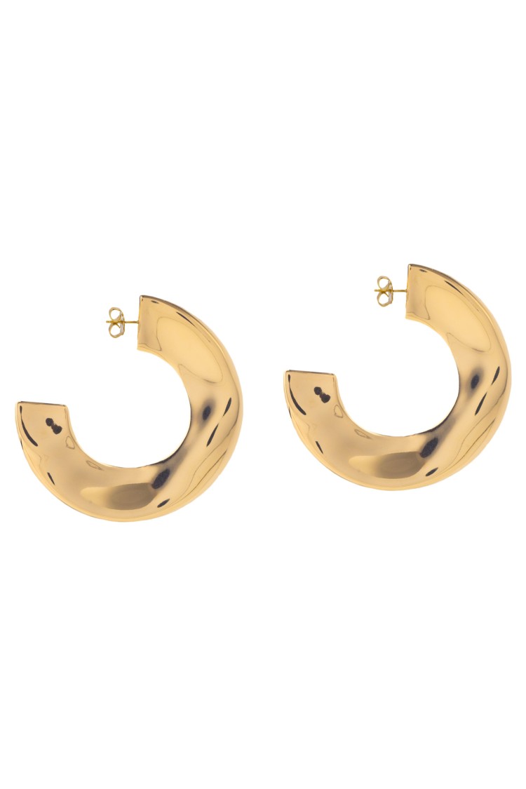 Federica Tosi Half Circle Earrings In Gold