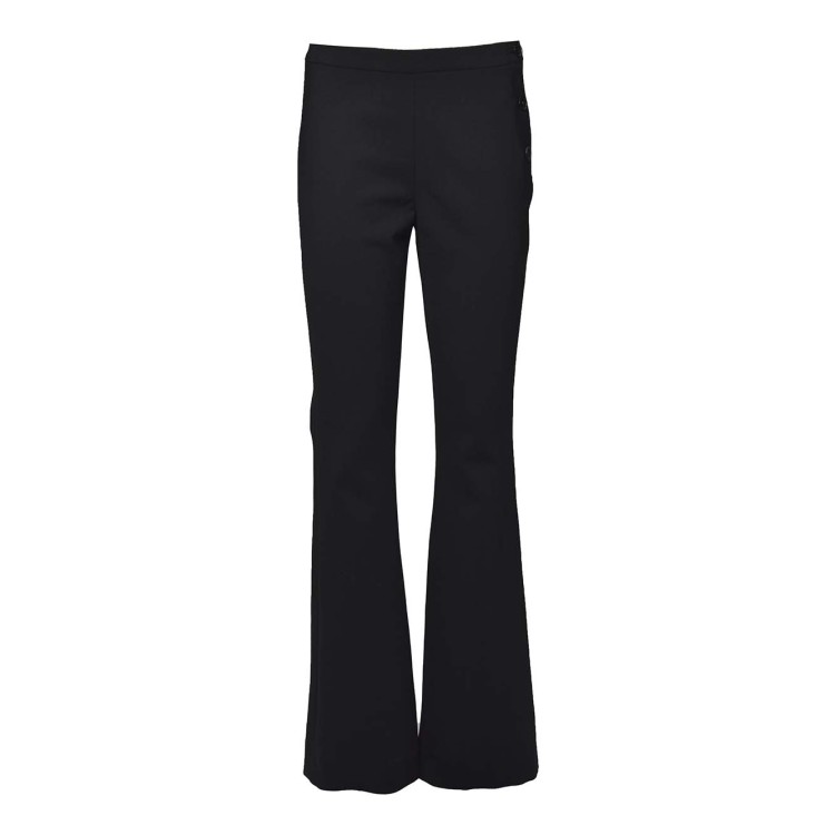 Courrèges Sartorial Oblique Pants In Black Wool Flare | THE LIST