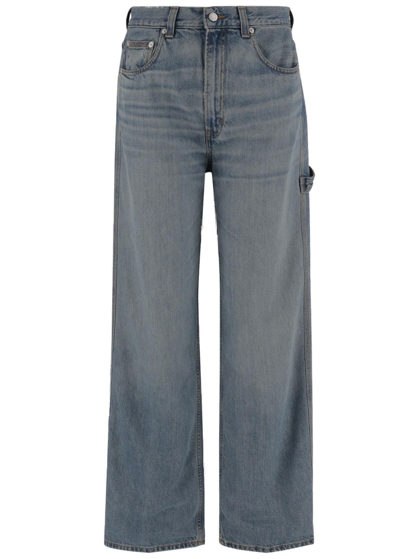 Haikure Classic Five-pocket Wide-leg Jeans With Logo Detail