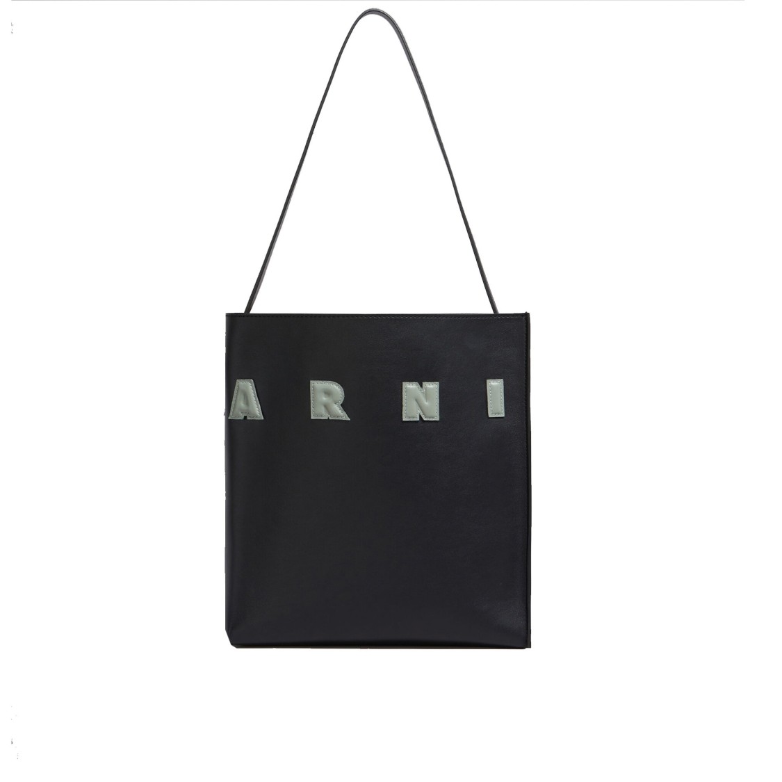 Marni Women Black Leather Small Museo Shoulder Bag