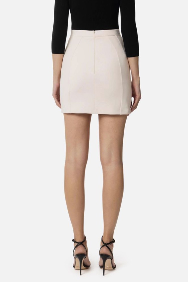 ミニスカート Elisabetta Franchi Tailored A-Line Skirt With Decorative Elisabetta Franchi Tailored A-Line Skirt With Decorative
