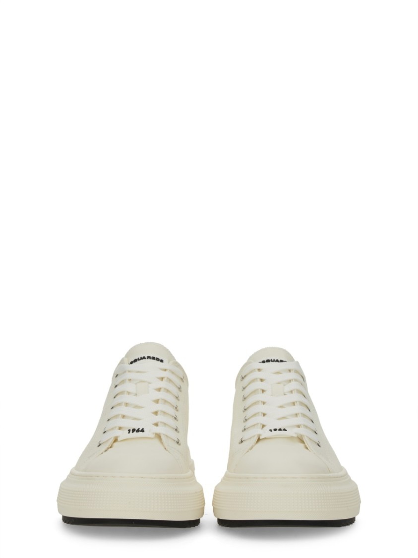 Dsquared2 Man Sneakers White Size 6.5 Textile Fibers In White