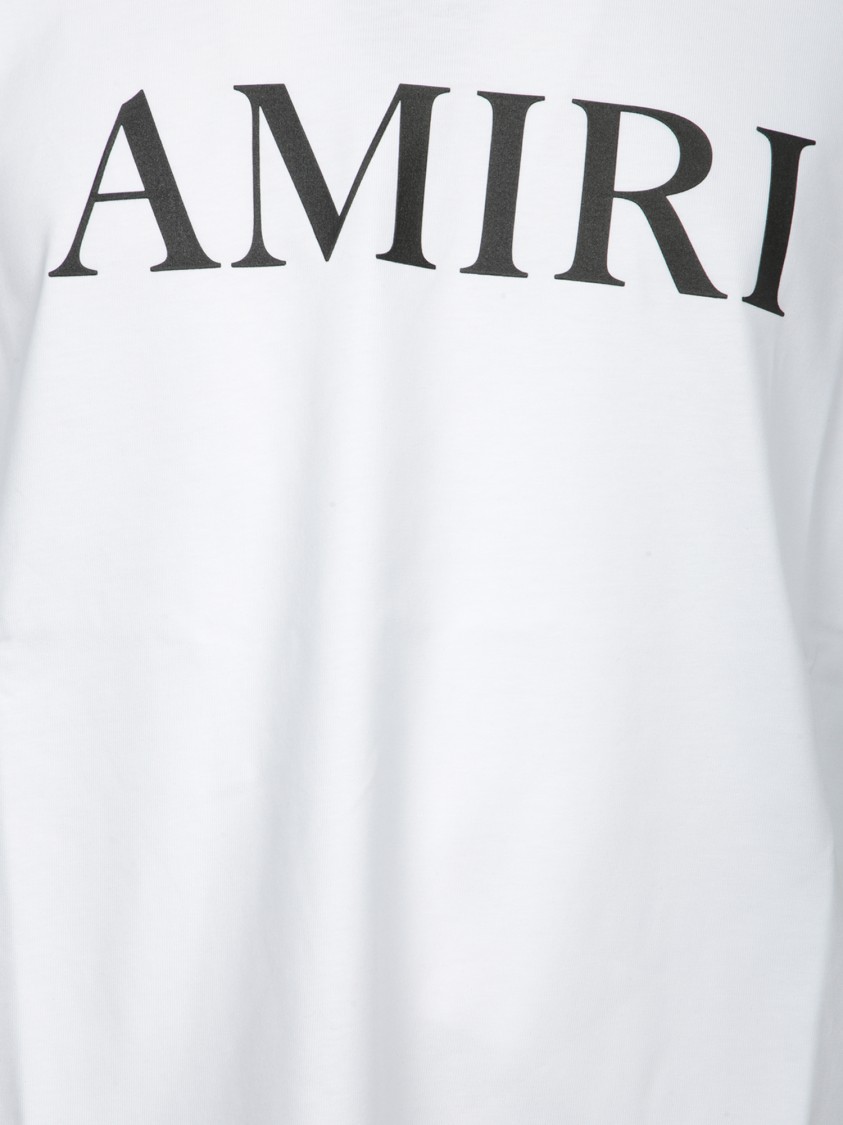 Shop Amiri White T-shirt With Black Logo