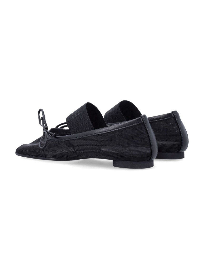 Mm6 Maison Margiela Mm6 By Maison Margiela Anatomic Numeric Ballerinas In Black
