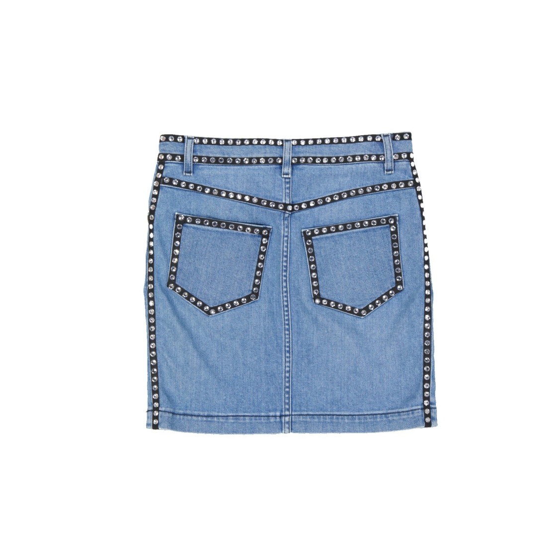 MOSCHINO MOSCHINO COTTON DENIM SKIRT 