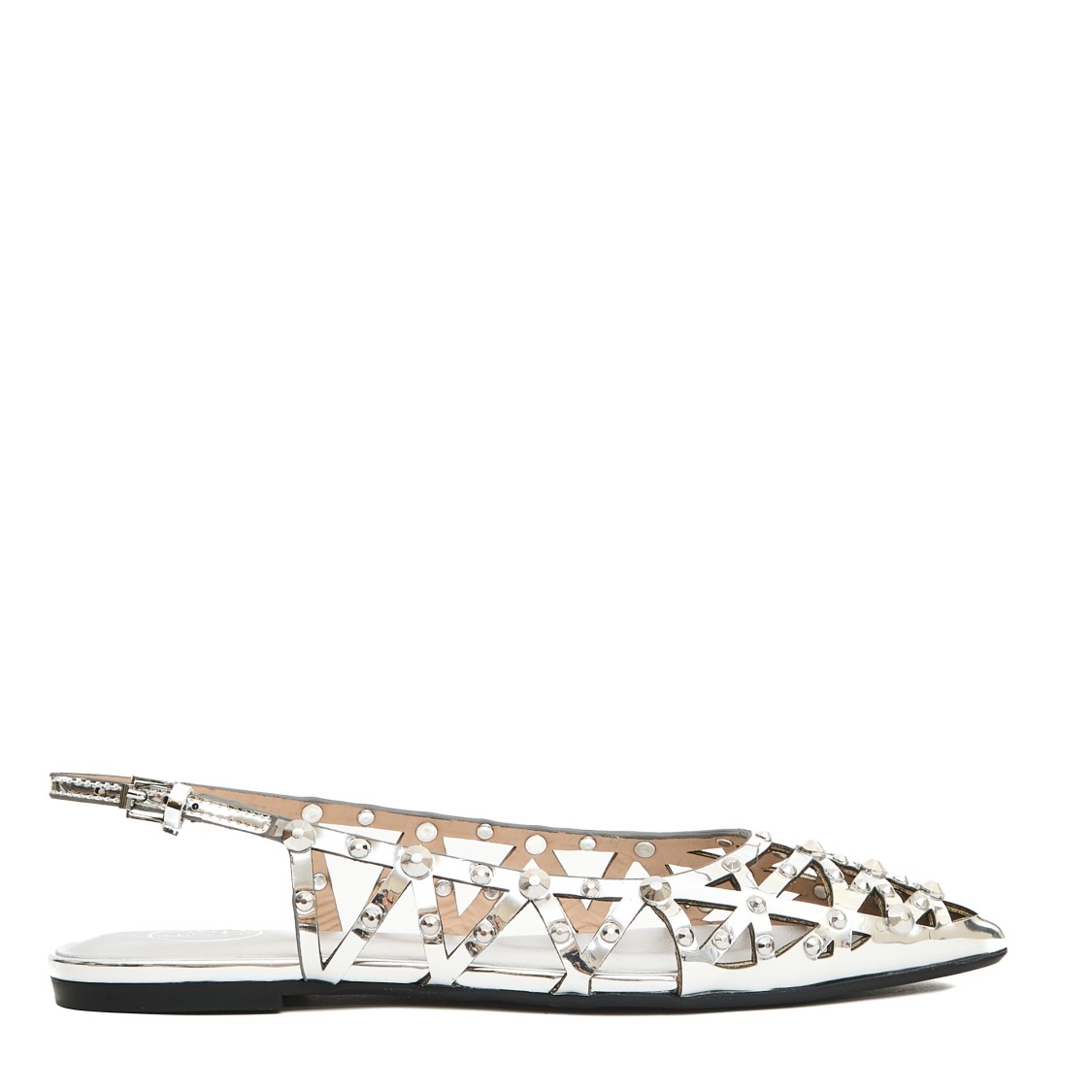 Ash Bazaar Slingback Stud Embellished Sandals