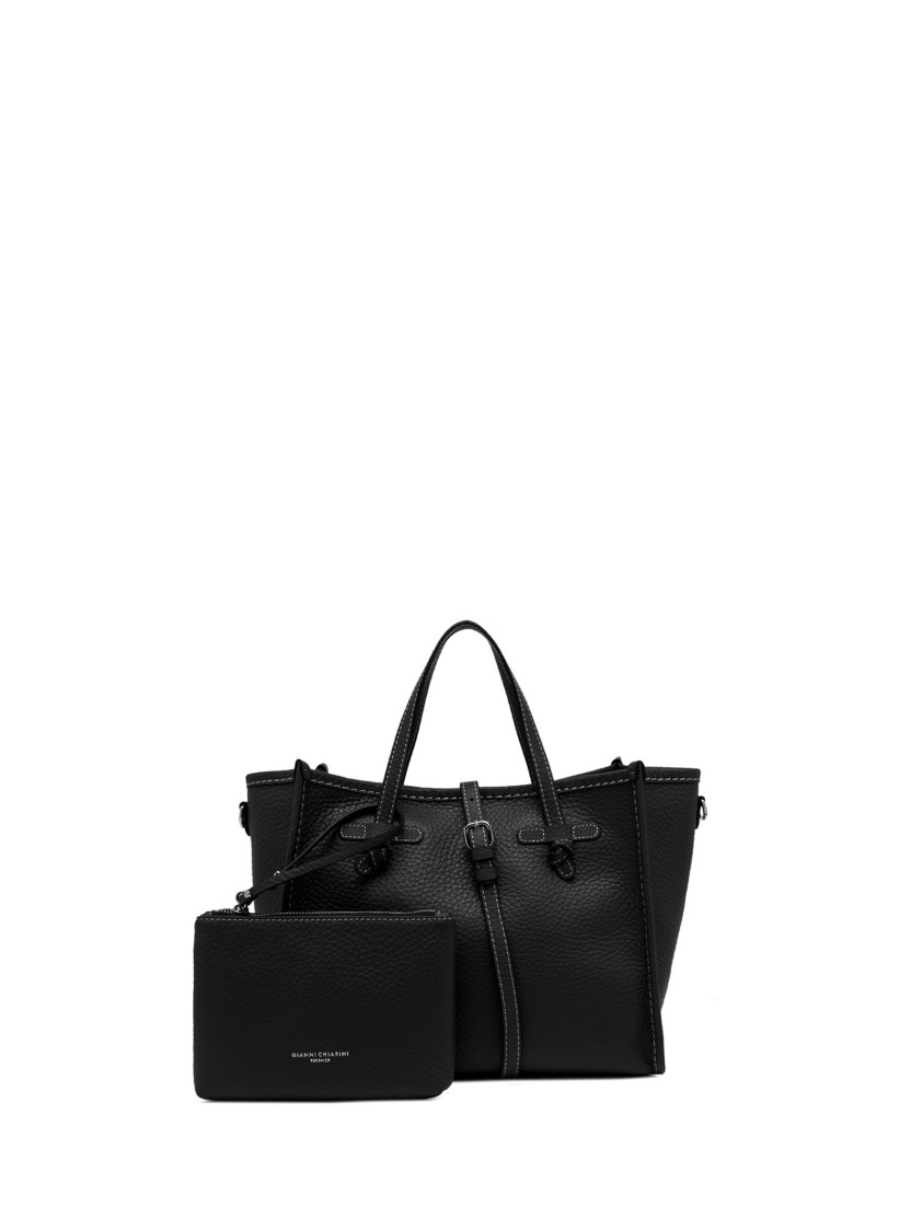 G.chiarini Marcella Marcella 32 Shopping Bag In Black Double Bubble Leather