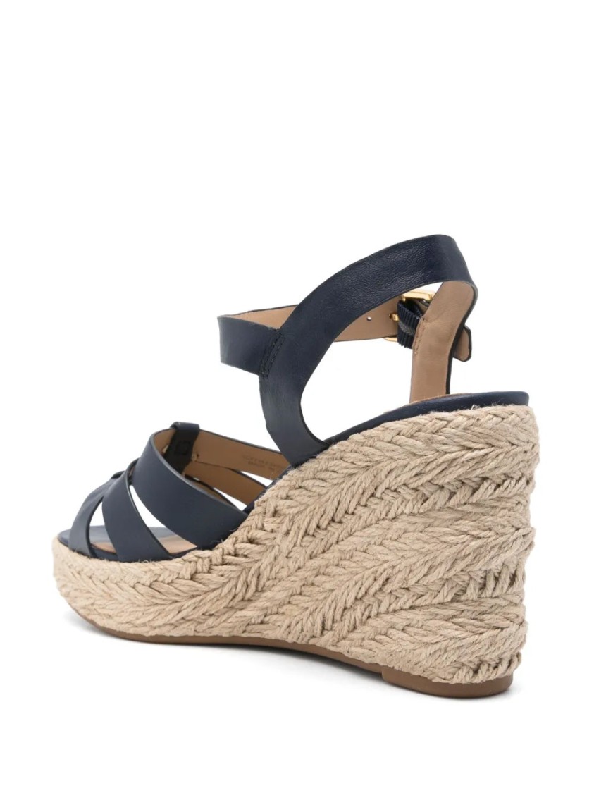 Ralph Lauren Lauren  Soffia Espdr Espadrilles Wedge In Blue