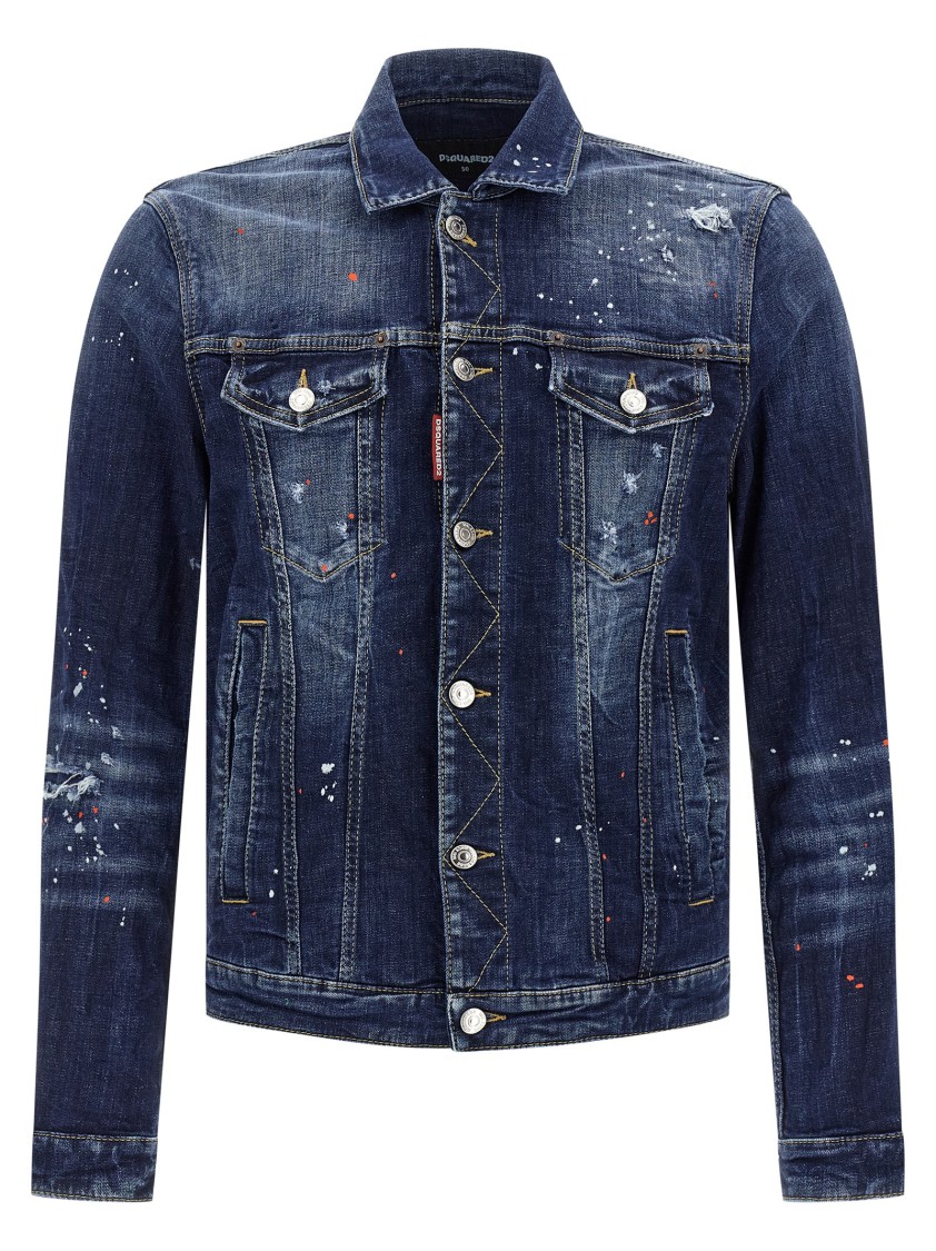 Dsquared2 'dan Jean' Jacket In Black