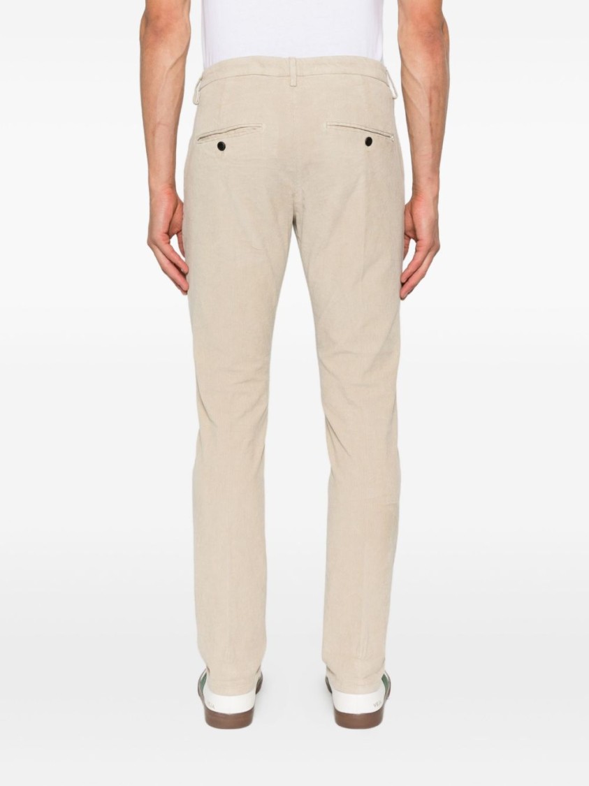 Dondup Tailored Trousers Featuring Belt Loops In Neutral