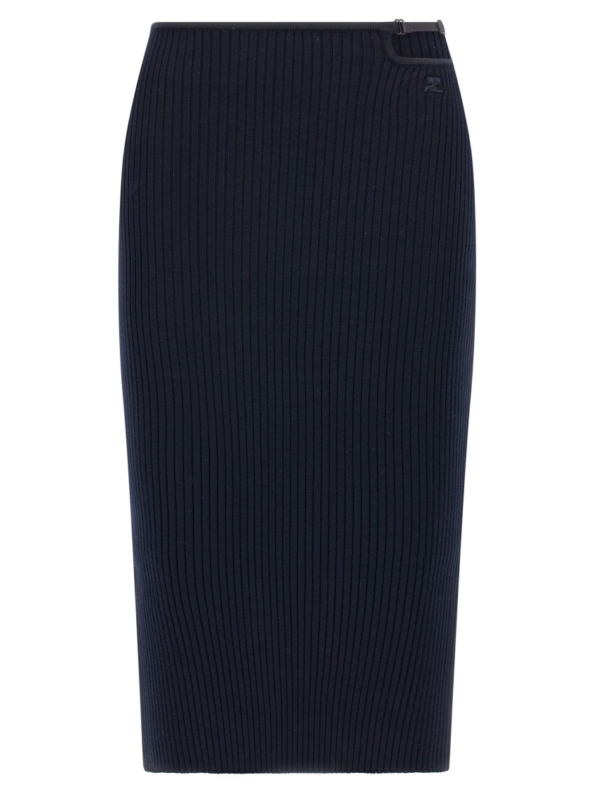 Courrèges 'loop Rib Knit' Skirt