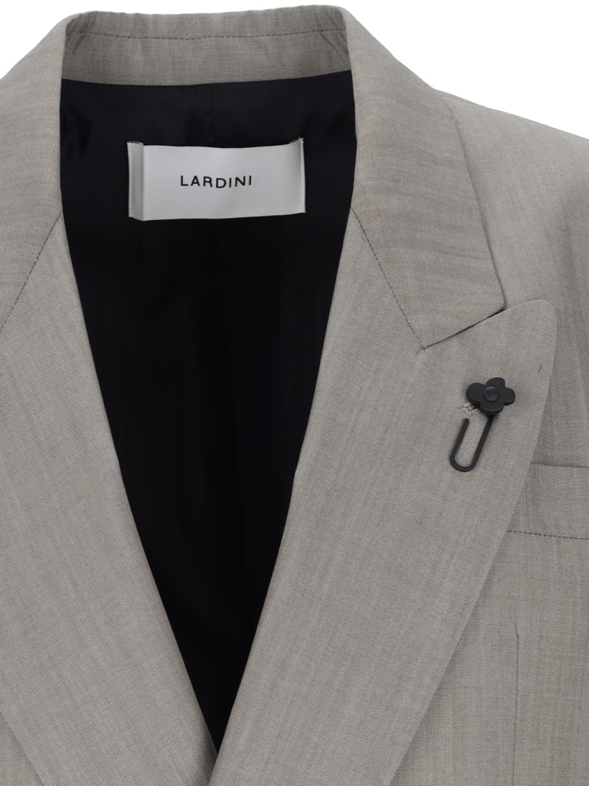 Lardini Grey Double-breasted Suit