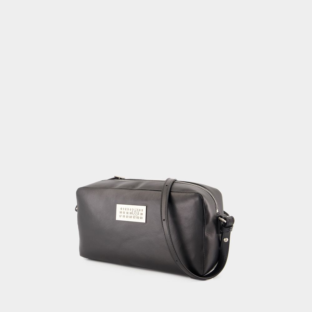 Mm6 Maison Margiela Numeric Soft Crossbody In Black