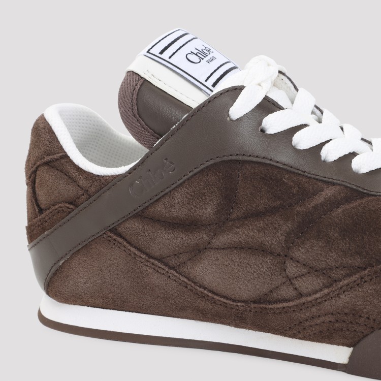 Chloé Chocolate Brown Suede Leather Kick Sneakers | THE LIST