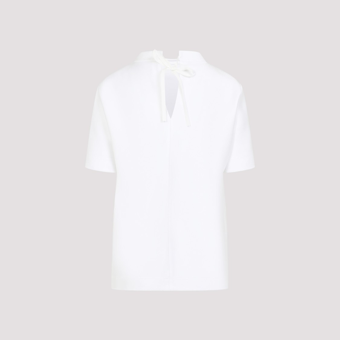 Shop Carven Bl206 Short Sleeves Blouse Top In White