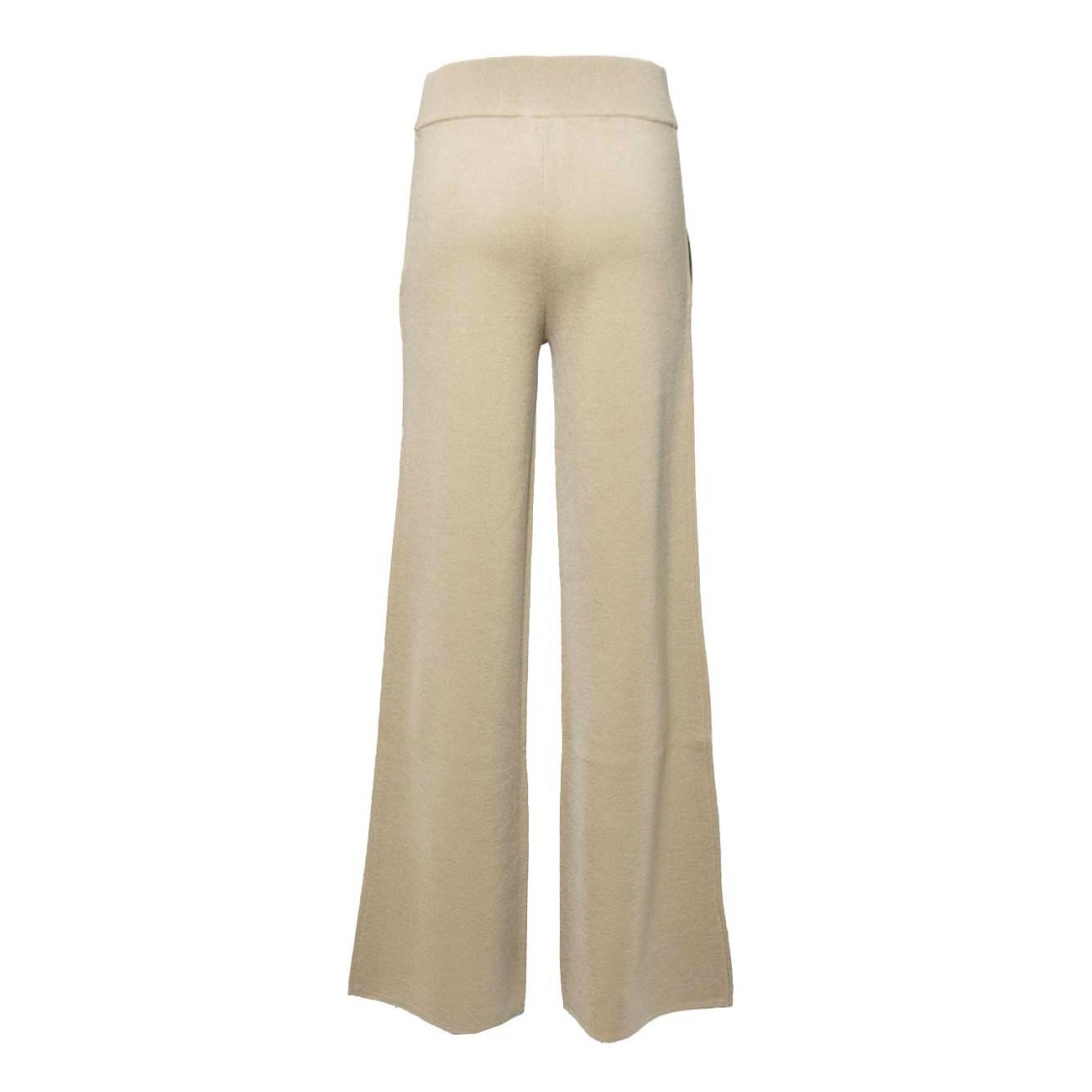 Max Mara Camel Virgin Wool Wide Zigote Trousers In Neutral
