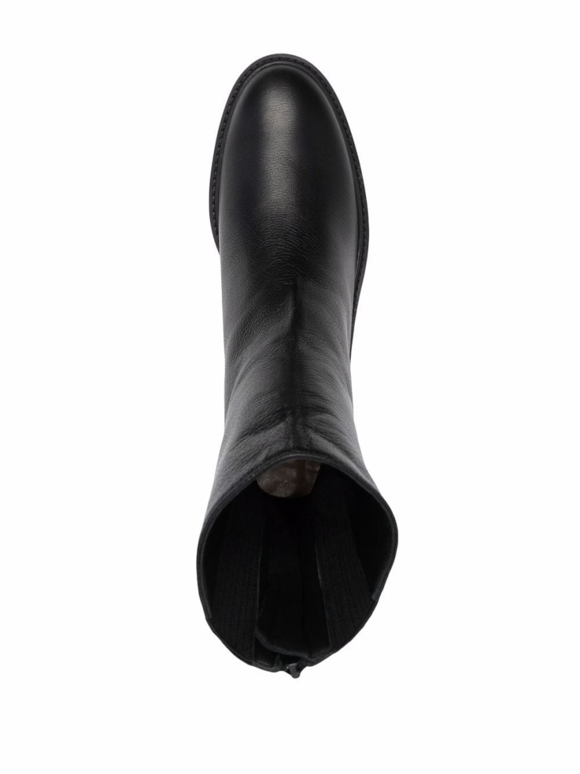 Aquazzura Saint Honore Combat Bootie In Black