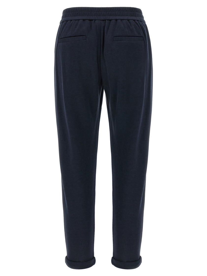 Brunello Cucinelli Joggers Featuring Elastic Waistband And Ribbed Cuffs