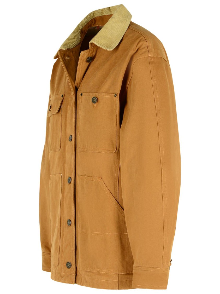 ブルゾン Isabel Marant Giacca Workwear Ninon In Canvas Isabel Marant Cotton Workwear Jacket Ninon In Brown | ModeSens