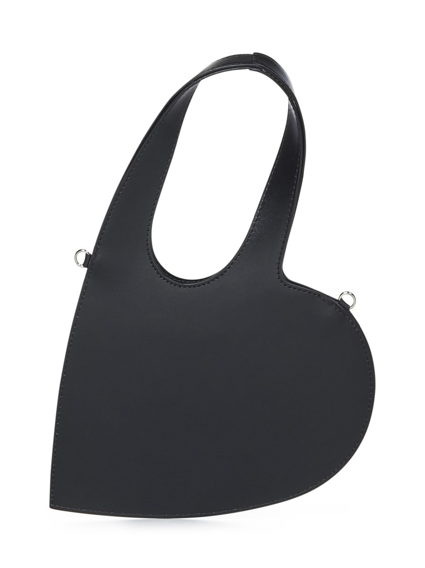 Shop Coperni Heart-shaped Crossbody Bag In Black
