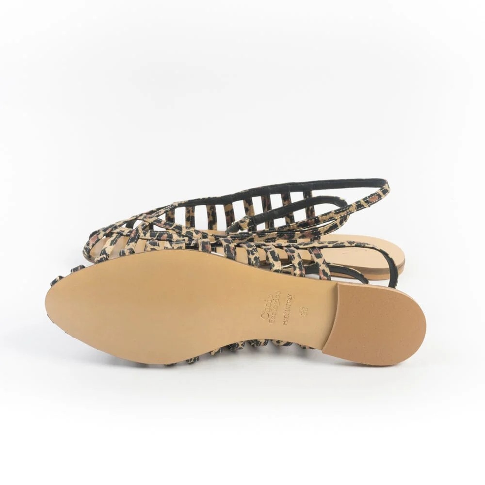 Anna F . Woven Design Open Toe Sandal