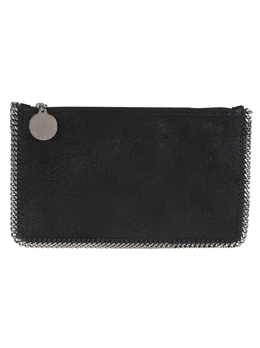 Stella Mccartney Pochette Accessoir Eco Shaggy Deer In Black