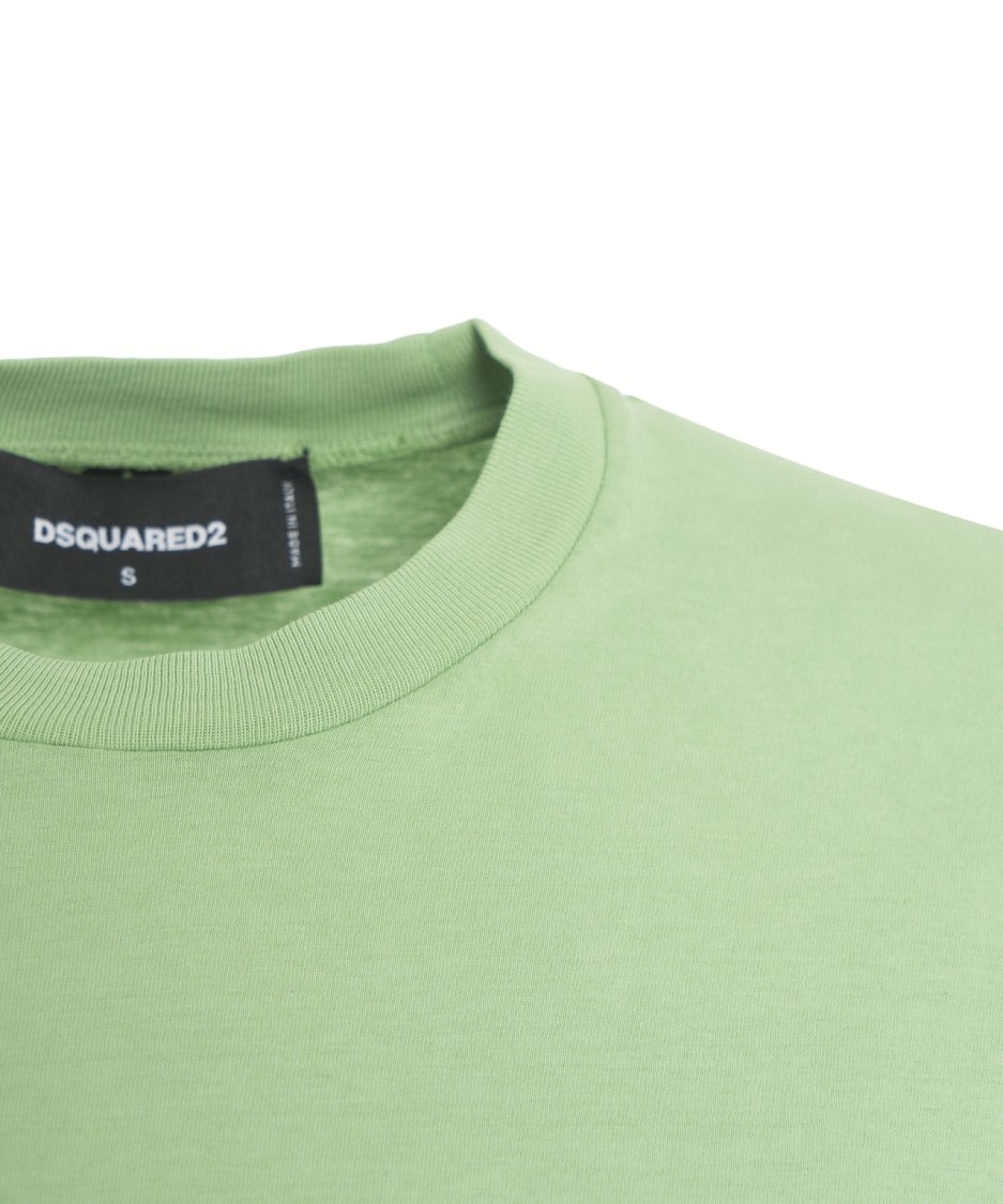 Dsquared2 Green Cotton Jersey T-shirt In Green
