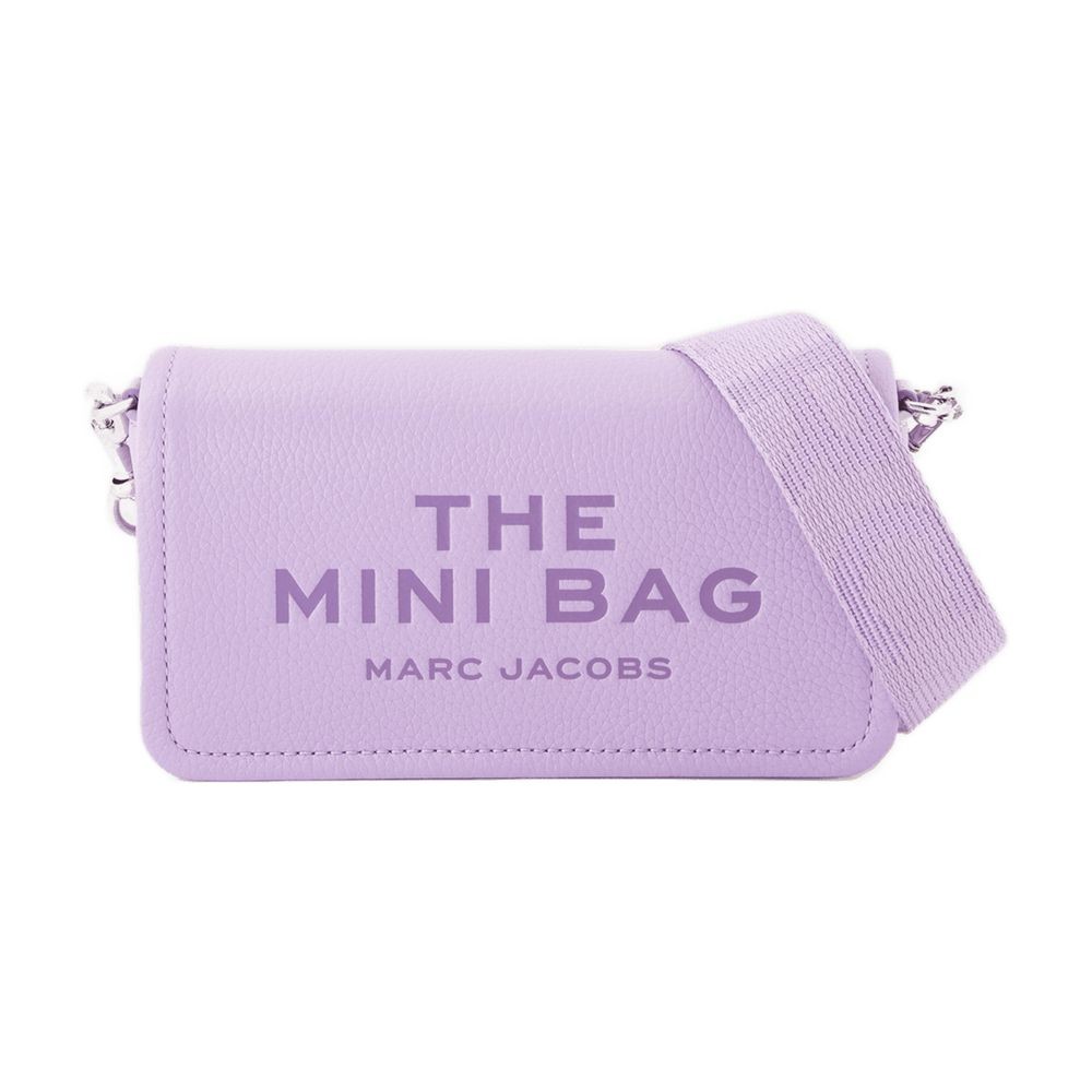 Shop Marc Jacobs The Mini Crossbody - Leather - Purple