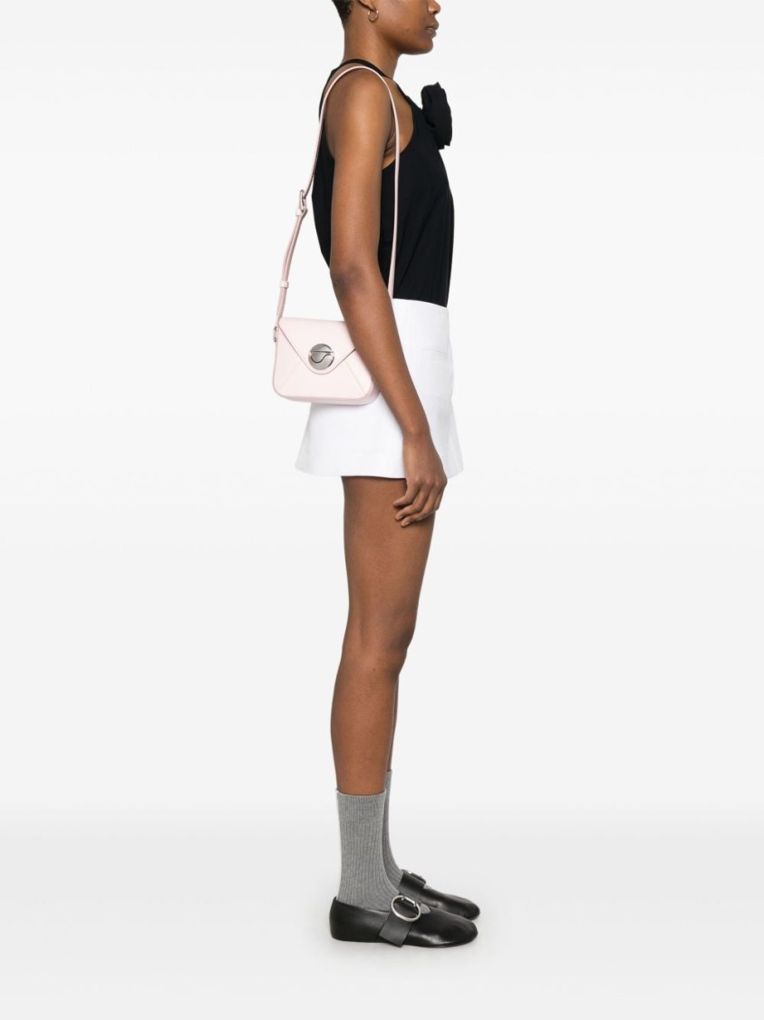Coperni Light Pink Shoulder Bag With Clasp Fastening And Adjustable Strap