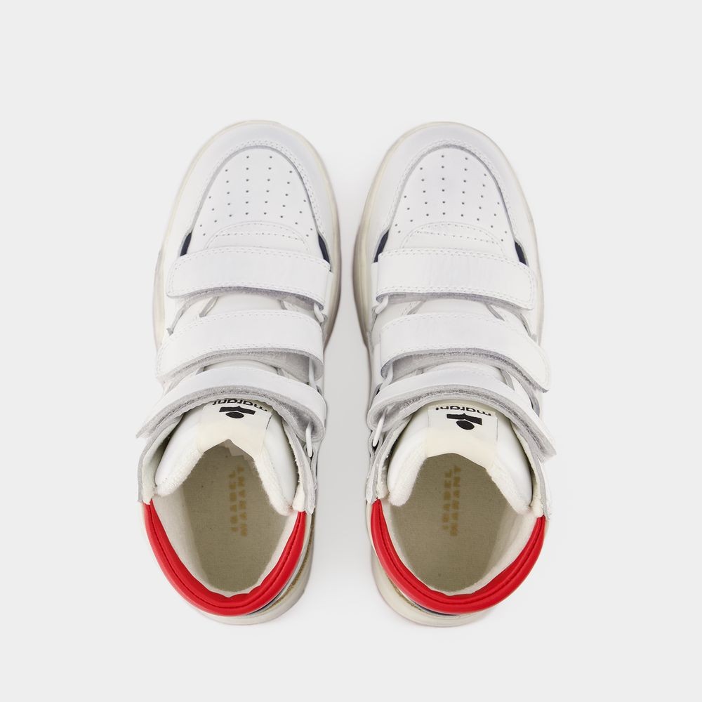 ISABEL MARANT ISABEL MARANT ONEY HIGH SNEAKERS - LEATHER - WHITE