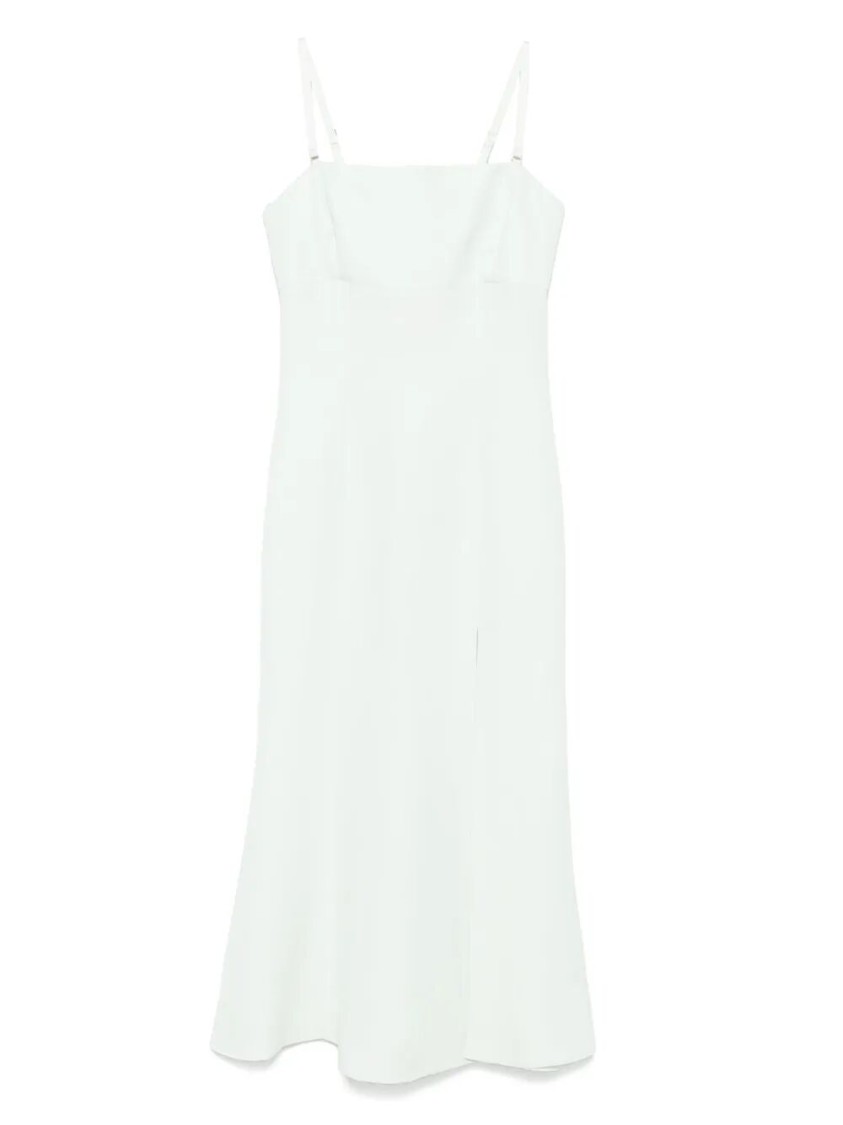 Twinset Twin-set Fitted Midi Dress With Thin Straps