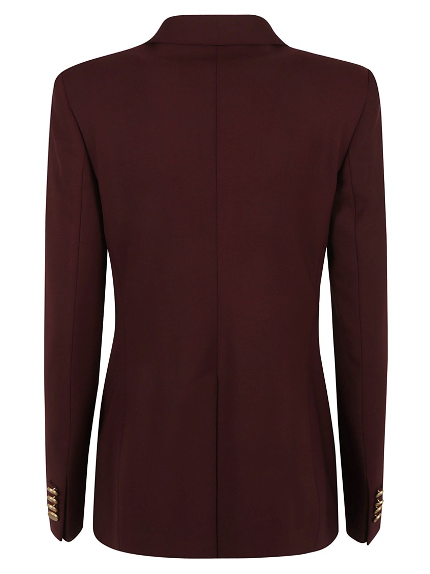 TAGLIATORE TAGLIATORE BORDEAUX POLYESTER/WOOL BLEND DRESS