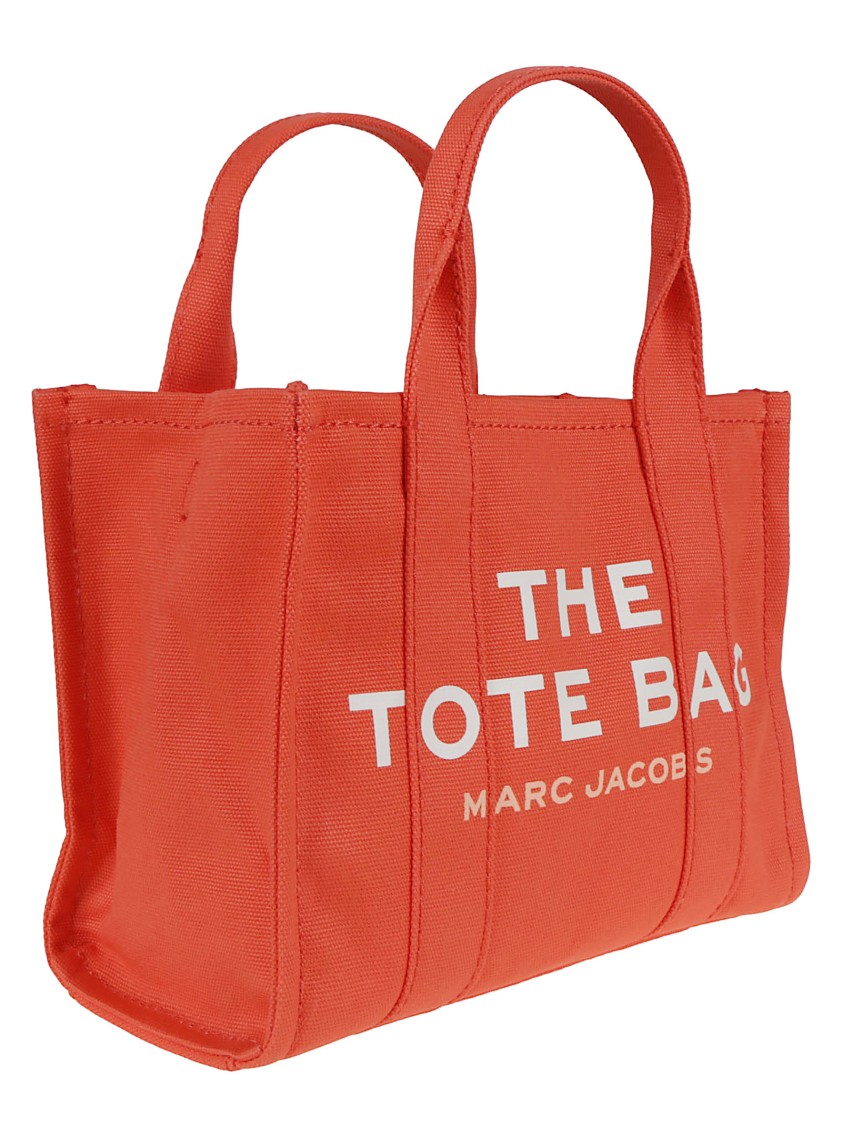 Marc Jacobs Structured Cotton Tote Bag With Zip Closure In Red