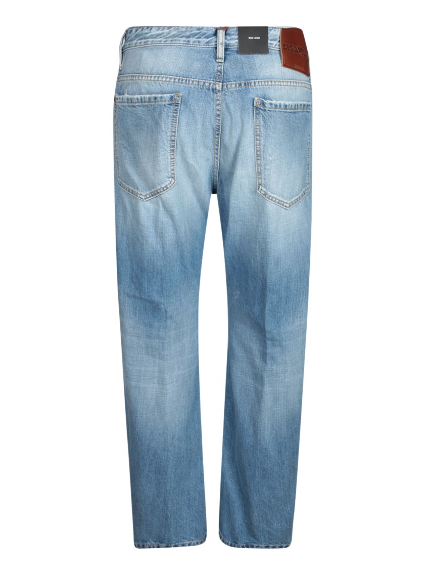 DSQUARED2 DSQUARED2 LIGHT BLUE DENIM TROUSERS WITH CLASSIC FIVE-POCKET DESIGN