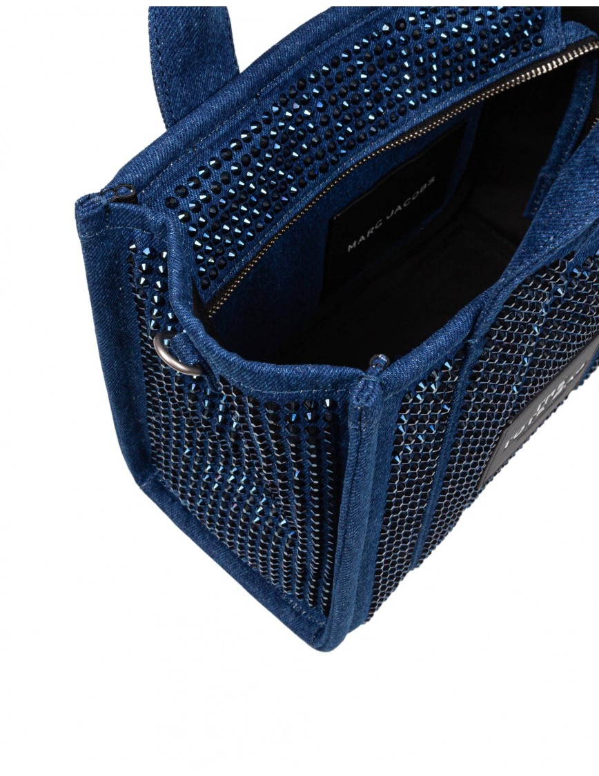 Shop Marc Jacobs The Small Tote Denim Bag In Blue