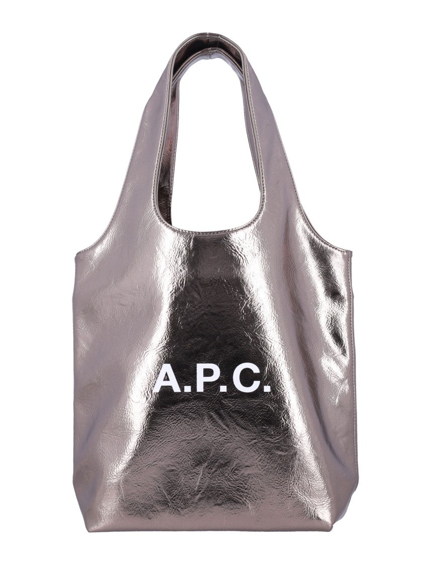 Apc A.p.c. Ninon Small Tote Bag In Gray
