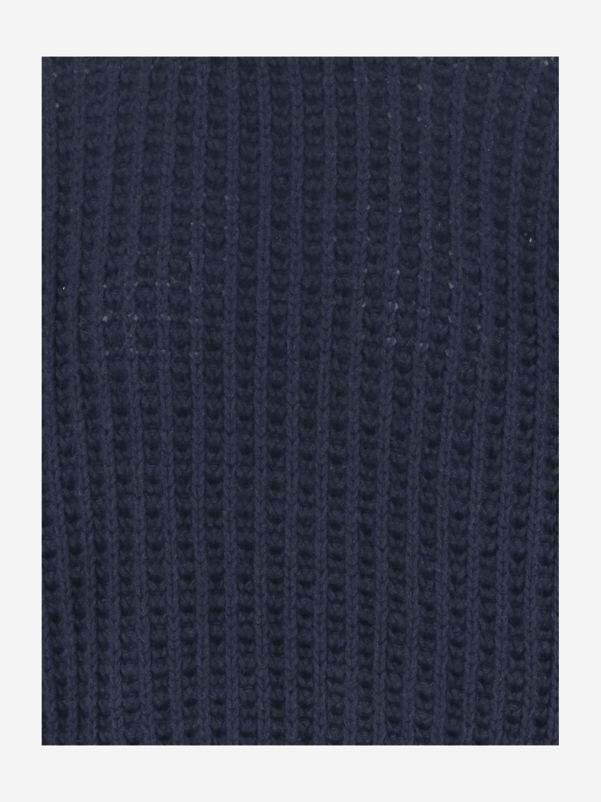 Bruno Manetti Chunky Knit Sweater In Blue