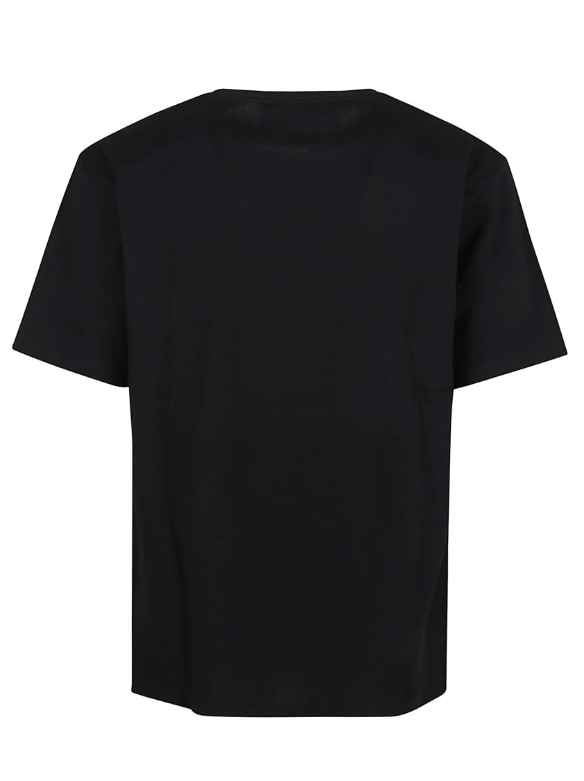 Valentino Crew Neck Short Sleeves T-shirts In Black