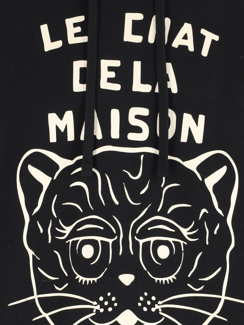 Shop Valentino Le Chat De La Maison Hoodie – Black